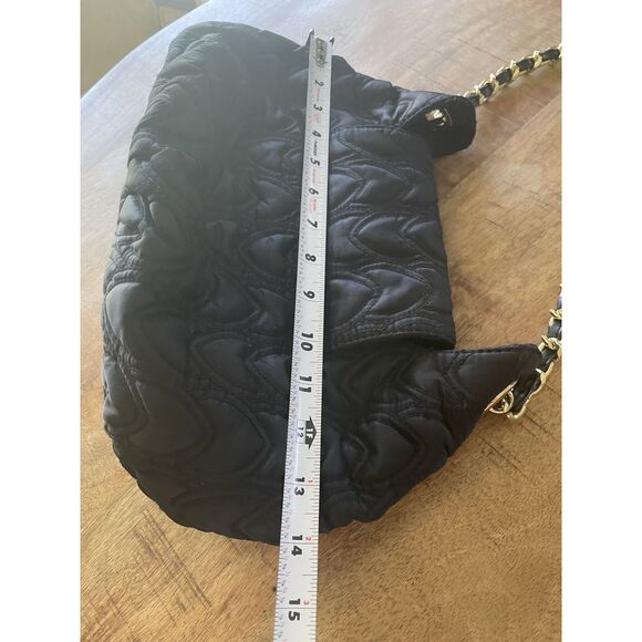 Koret Black Quilted Shoulder Bag Gold Chain Strap Medium Flap Handbag New - Picture 7 of 9